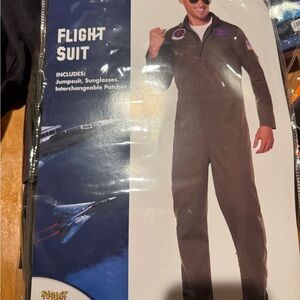 Flight Suit Costume with Patches - Top Gun
